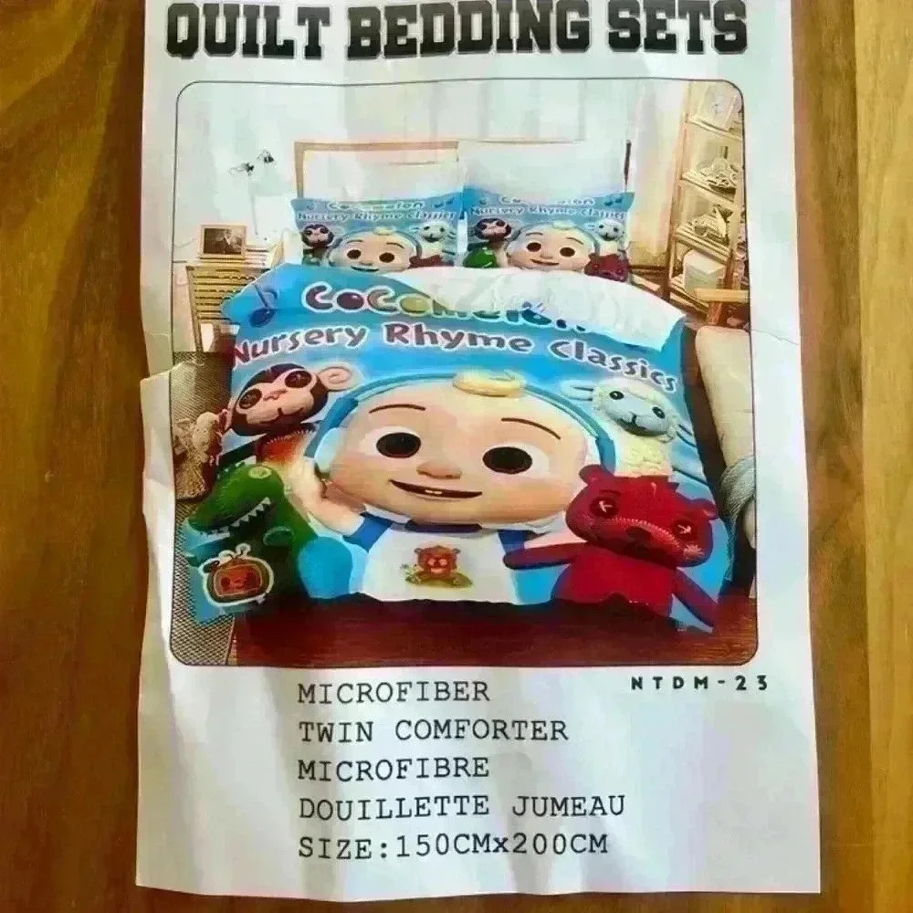 BRAND NEW Cocomelon 3  pieces TWIN